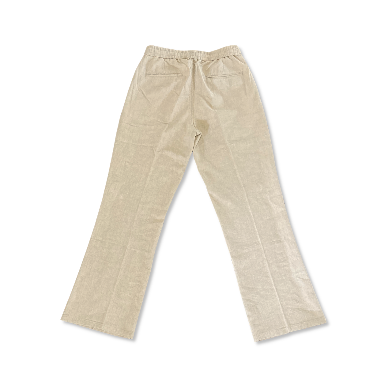 Baggy Fit Beige Linen Pants